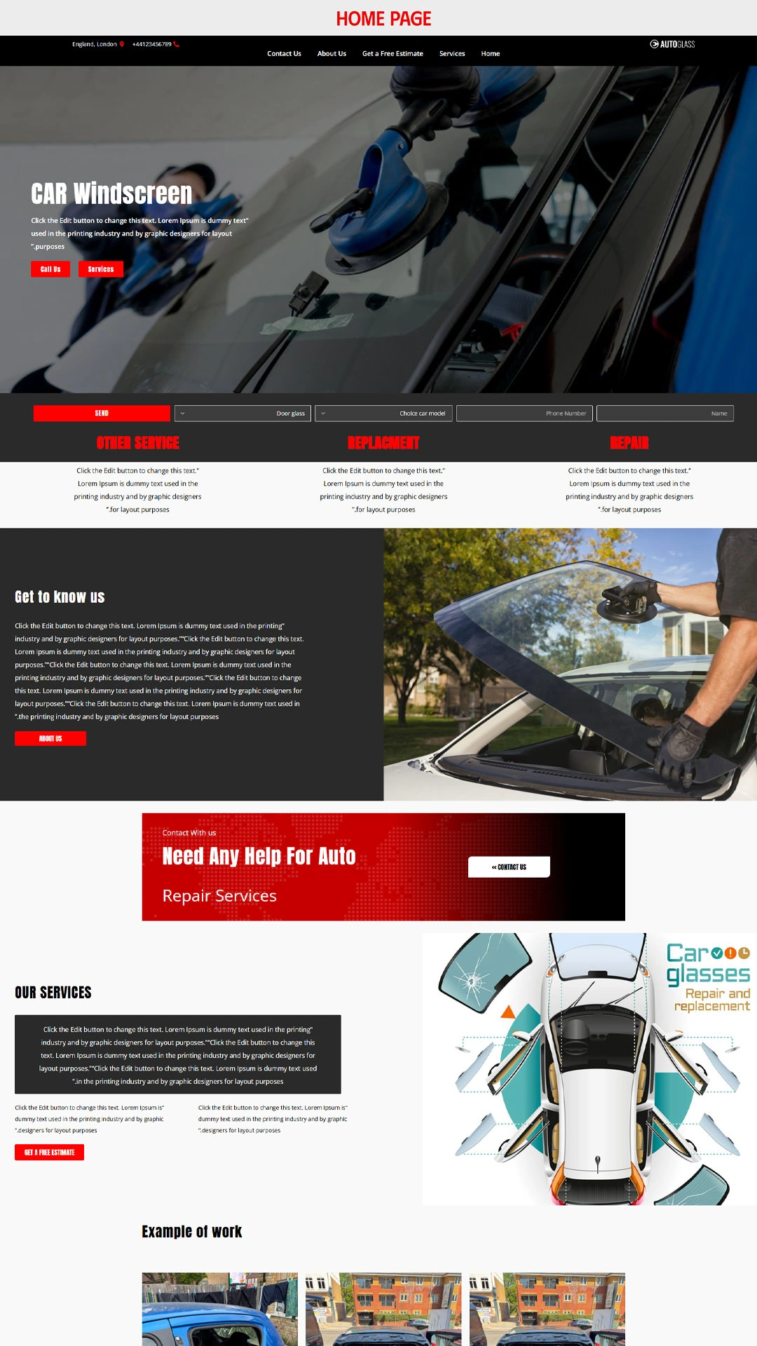 Auto Glass Repair & Replacement